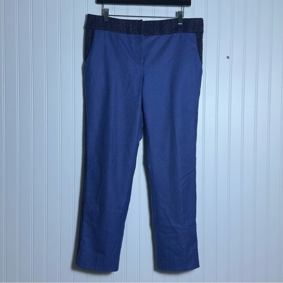 Women’s Blue Pants Billy Reid size 8 Pockets Zipper Business Casual - Picture 1 of 13